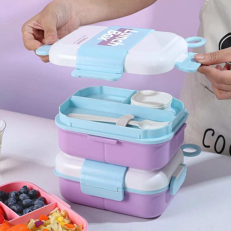Multi-Funktionale Doppel-Layer Lunchbox