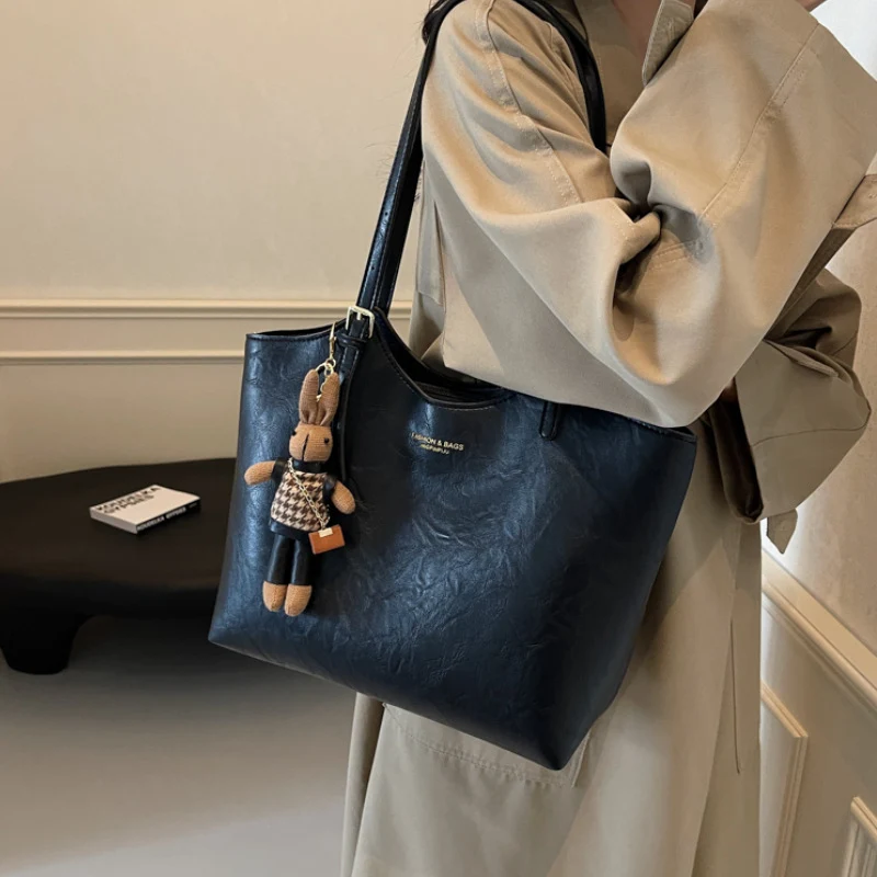 Luxuriöse Leder Handtasche Karnz