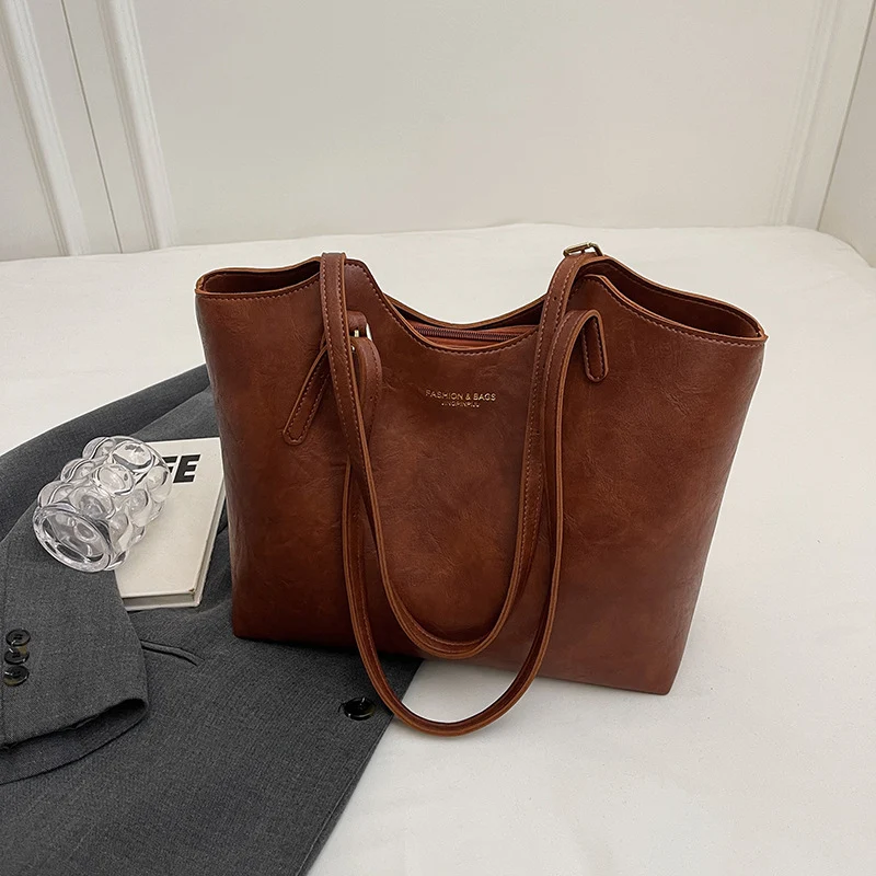 Luxuriöse Leder Handtasche Karnz
