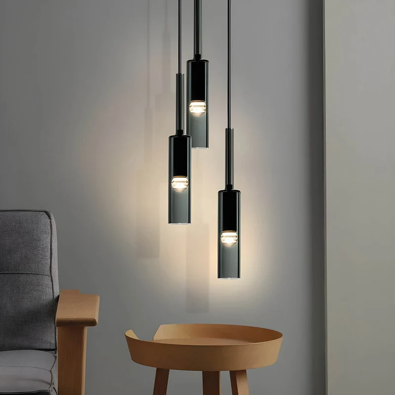 Pendantlicht aus rauchigem Glas – Elegantes Design mit funkelnden Lichteffekten | Perfekt für das Wohnzimmer | Karnz
