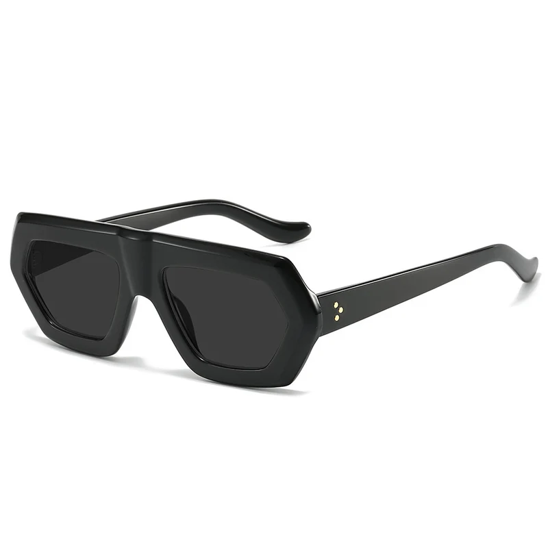 Damen modische optische Brille im extravaganten Hexagon-Design Karnz