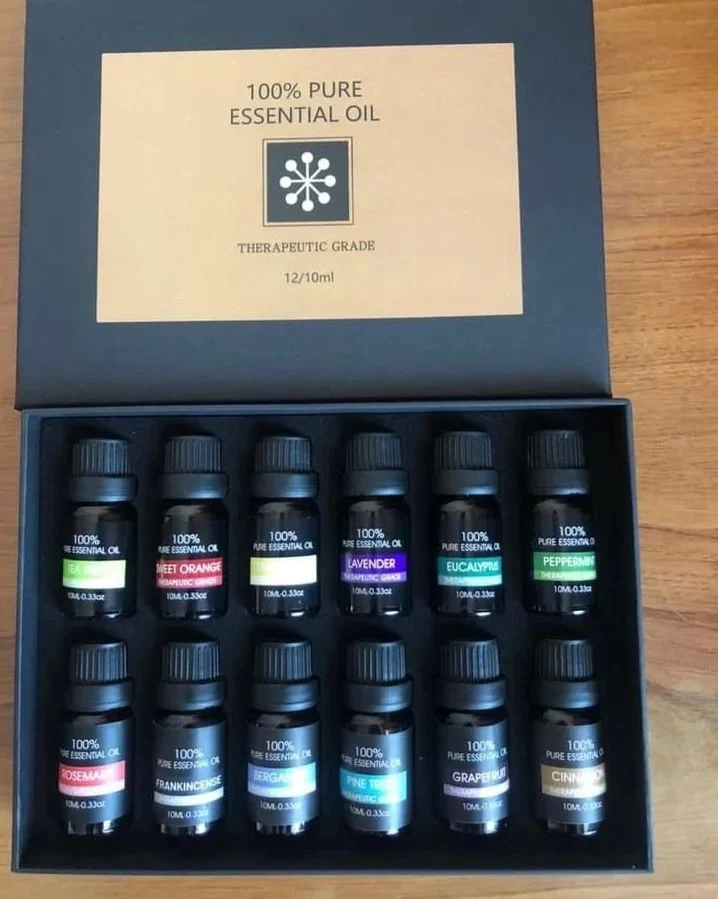 Set aus 12 reinen ätherischen Ölen Geschenkset