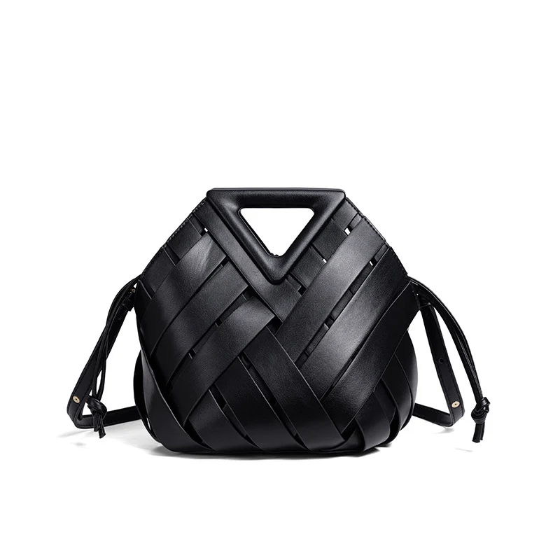 Handgefertigte Geflochtene Leder-Handtasche Karnz
