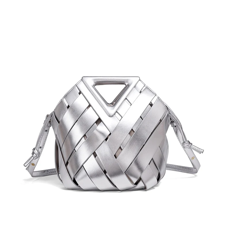 Handgefertigte Geflochtene Leder-Handtasche Karnz