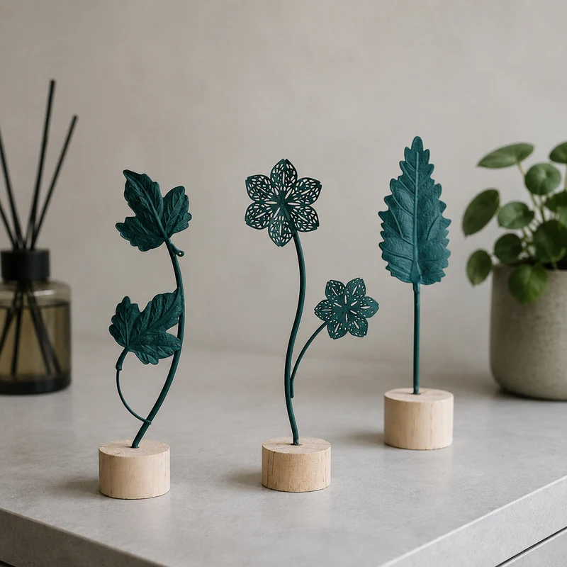 Florale Skulptur Dekor