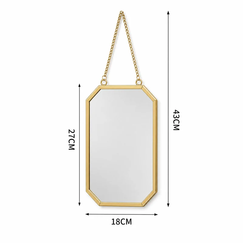 Eleganter achteckiger Wandspiegel