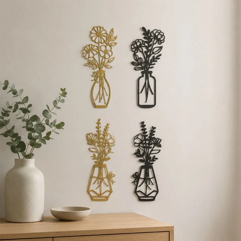 Künstlerische Blumenvase Dekoration
