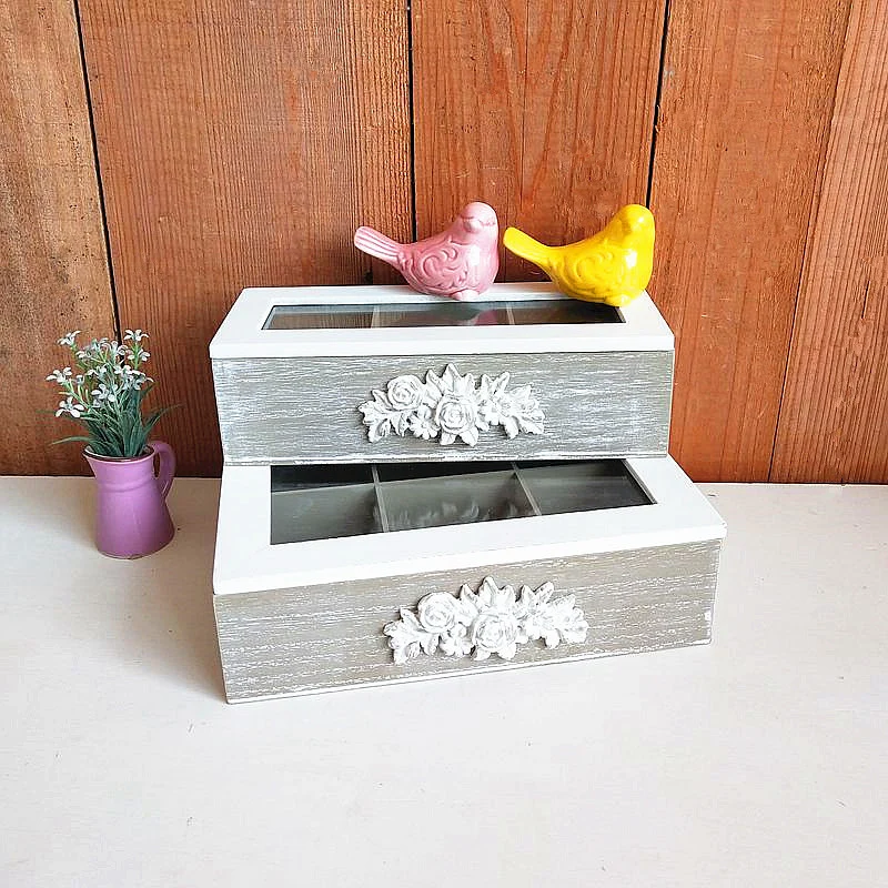 Dekorative Holzaufbewahrungsbox