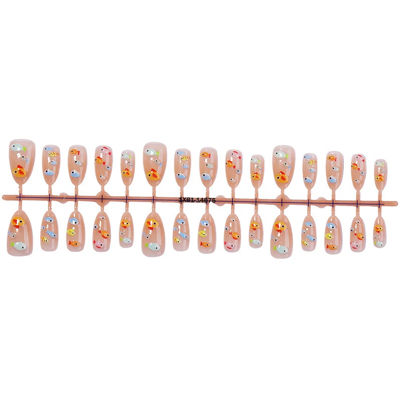Kunstnagelset mit kreativen Tier- und Fischmotiven Karnz