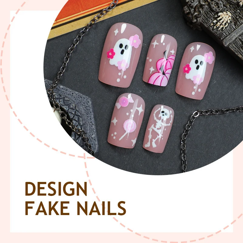 Kunstnagelset mit kreativen Tier- und Blumendesigns Karnz