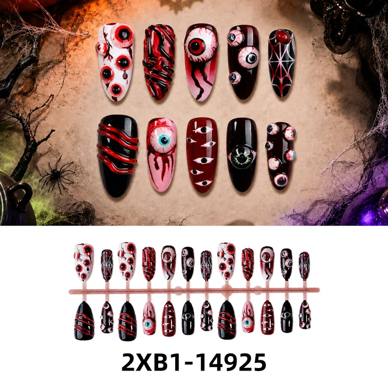 Kunstnagelset mit kreativen Halloween-Motiven Karnz