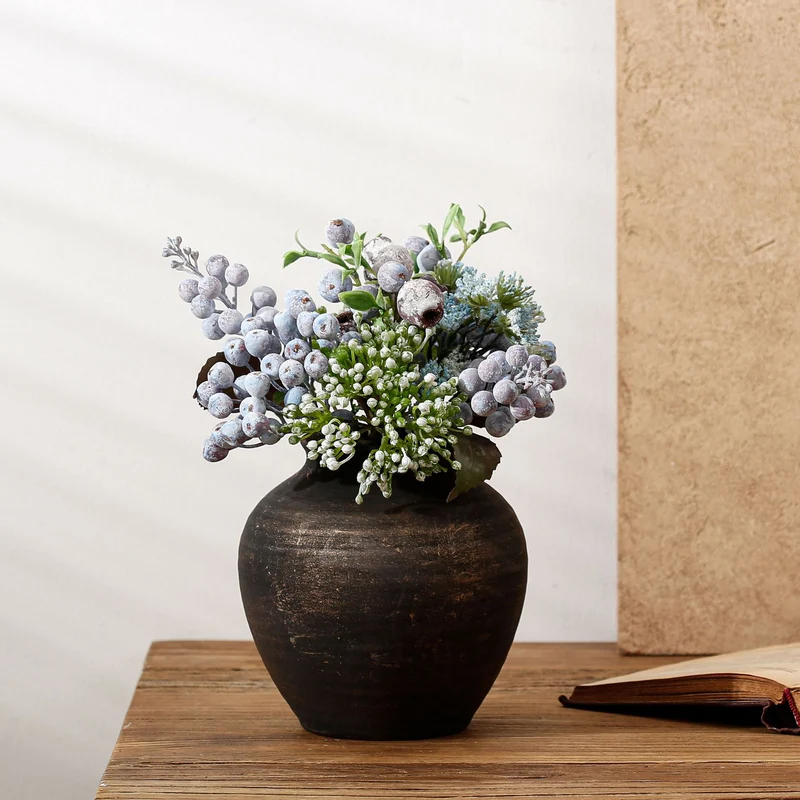 Handgefertigte Terrakotta Vase Karnz