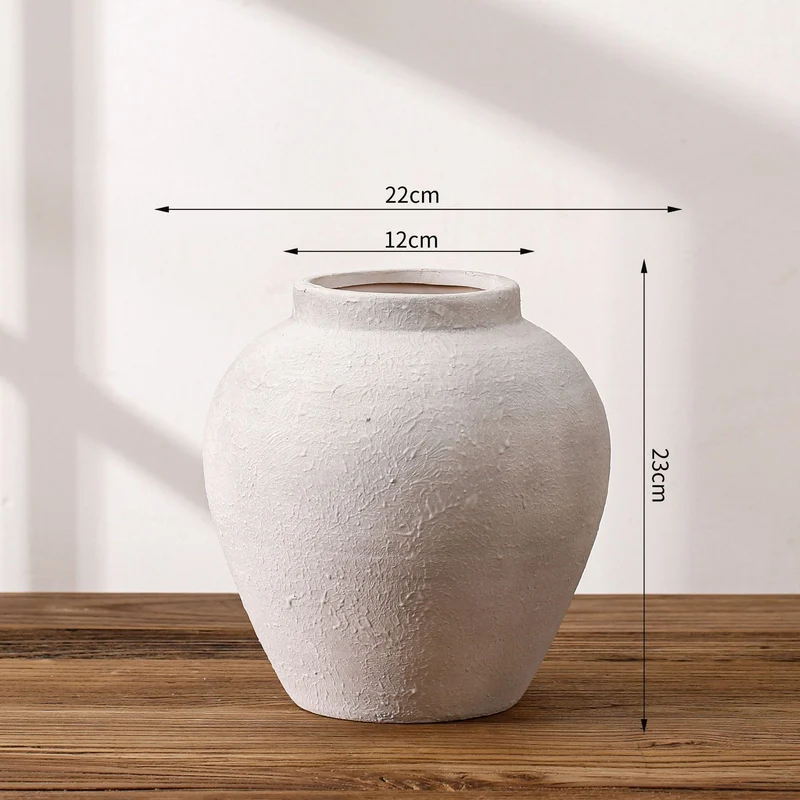 Handgefertigte Terrakotta Vase Karnz