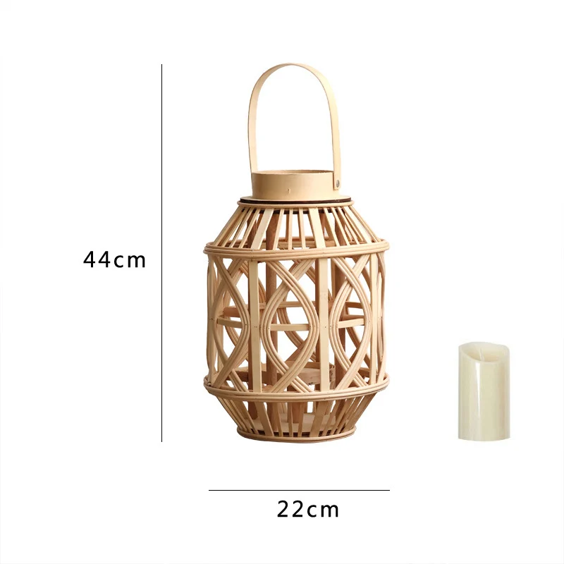 Dekorative Rattanhängelampe Karnz