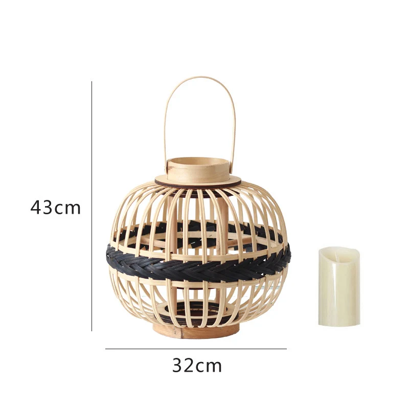 Dekorative Rattan-Laterne Karnz