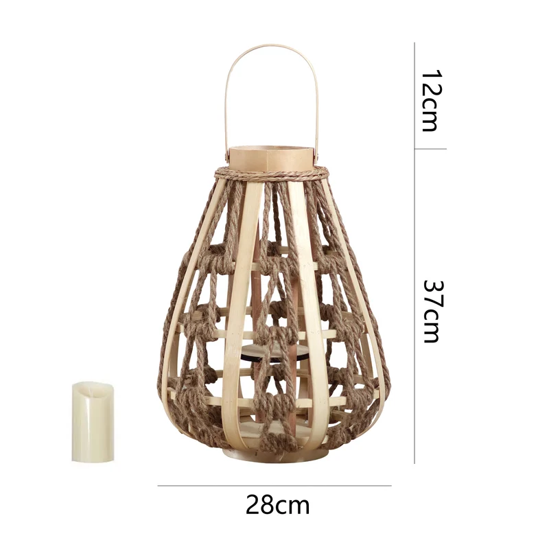 Dekorative Laterne aus Rattan Karnz