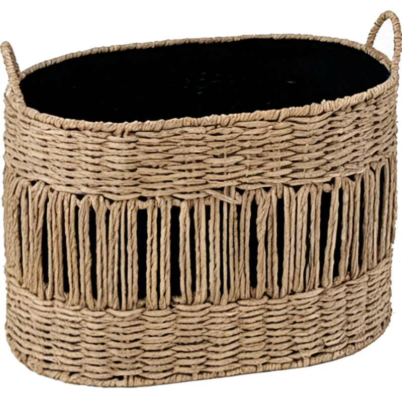 Aufbewahrungskorb mit elegantem Fransen-Design Karnz