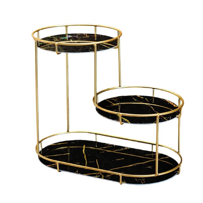 Eleganter 2-stöckiger Ablagekorb aus Marmor Karnz