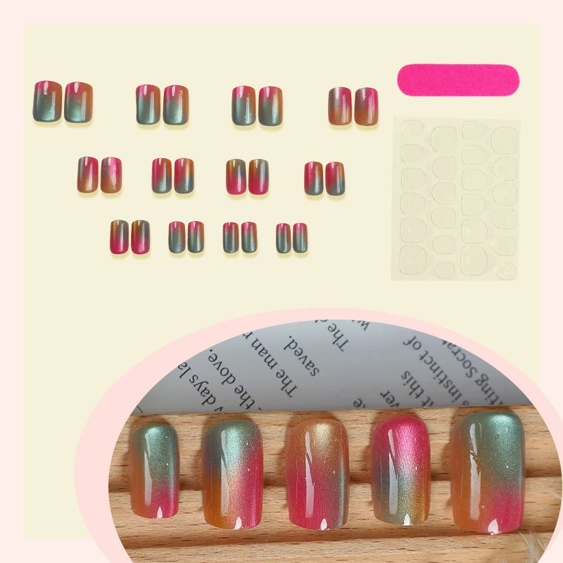 Kunstnagelset mit farbverlaufendem Design Karnz