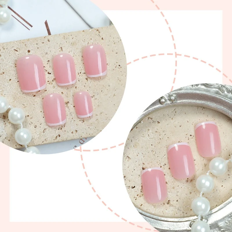 Kunstnagelset mit eleganten, hochglänzenden Nägeln Karnz