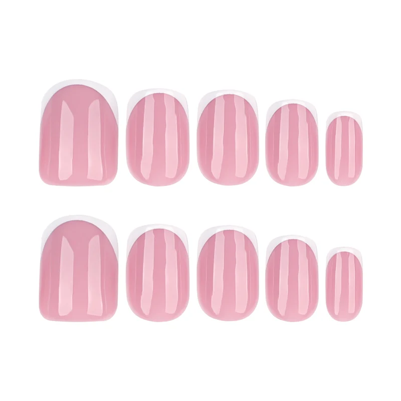 Klassische French-Tip Nagelkunst Karnz