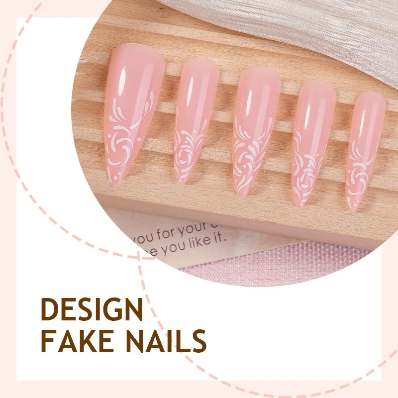 Kunstnagelset mit eleganten Designer-Mustern Karnz
