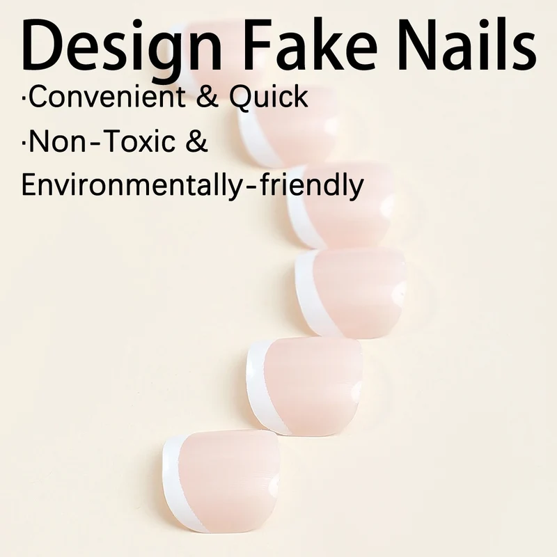 Kunstnagelset mit eleganten Design-Elementen Karnz