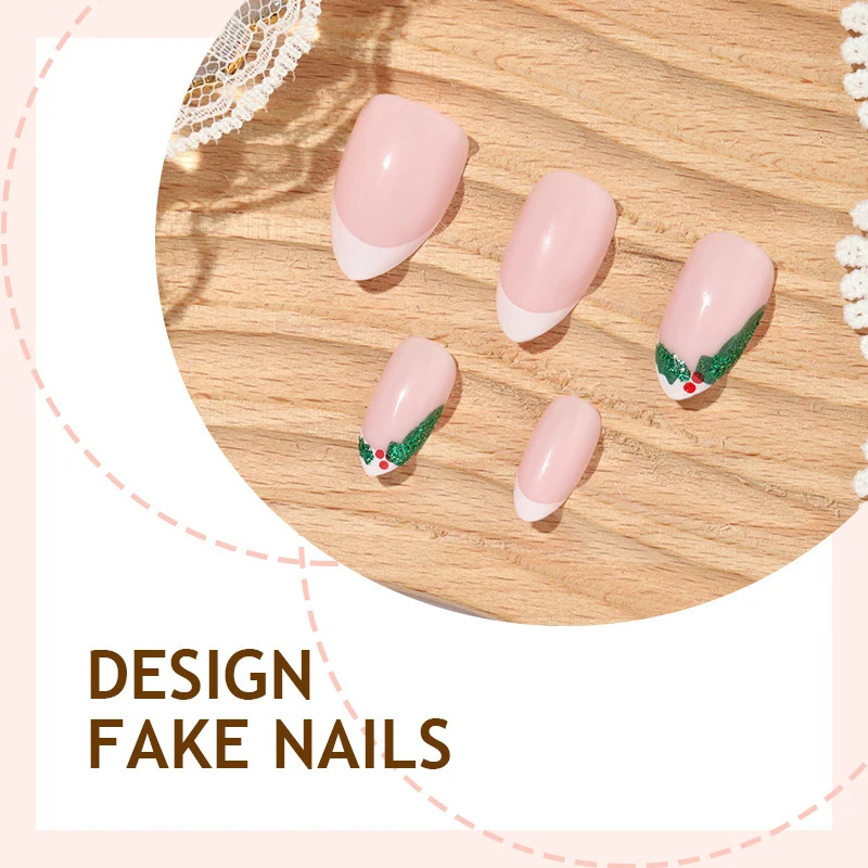 Kunstnagelset mit eleganten Blumenakzenten Karnz