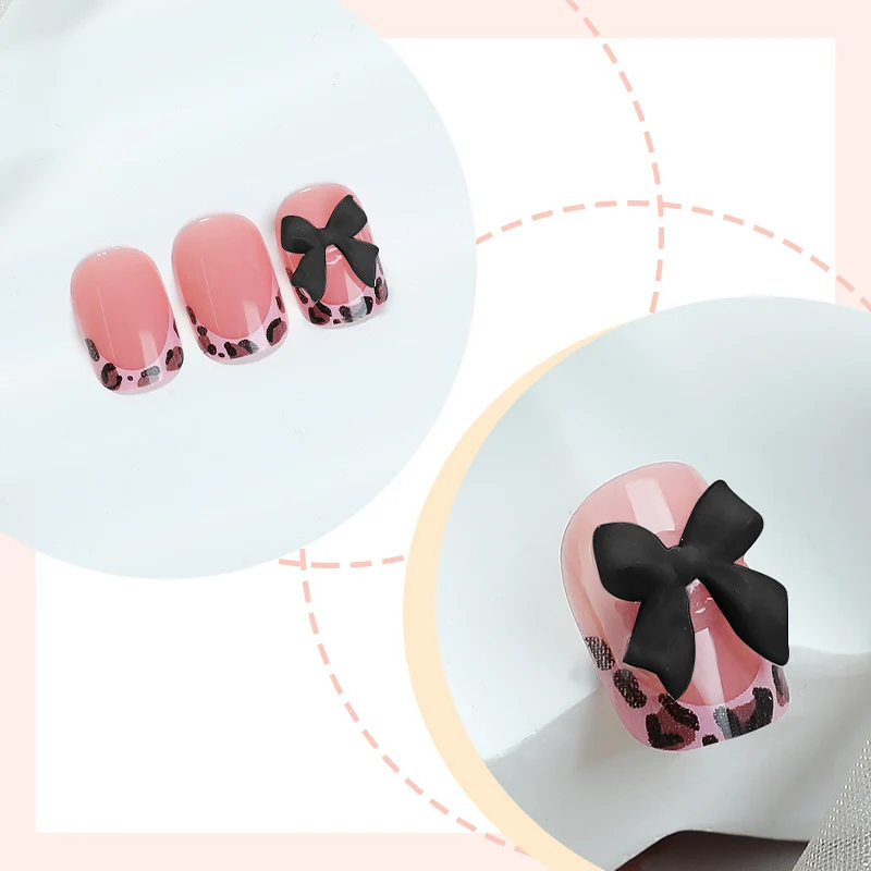 Kunstnagelset mit elegantem Leopardenmuster und glamourösem Finish Karnz
