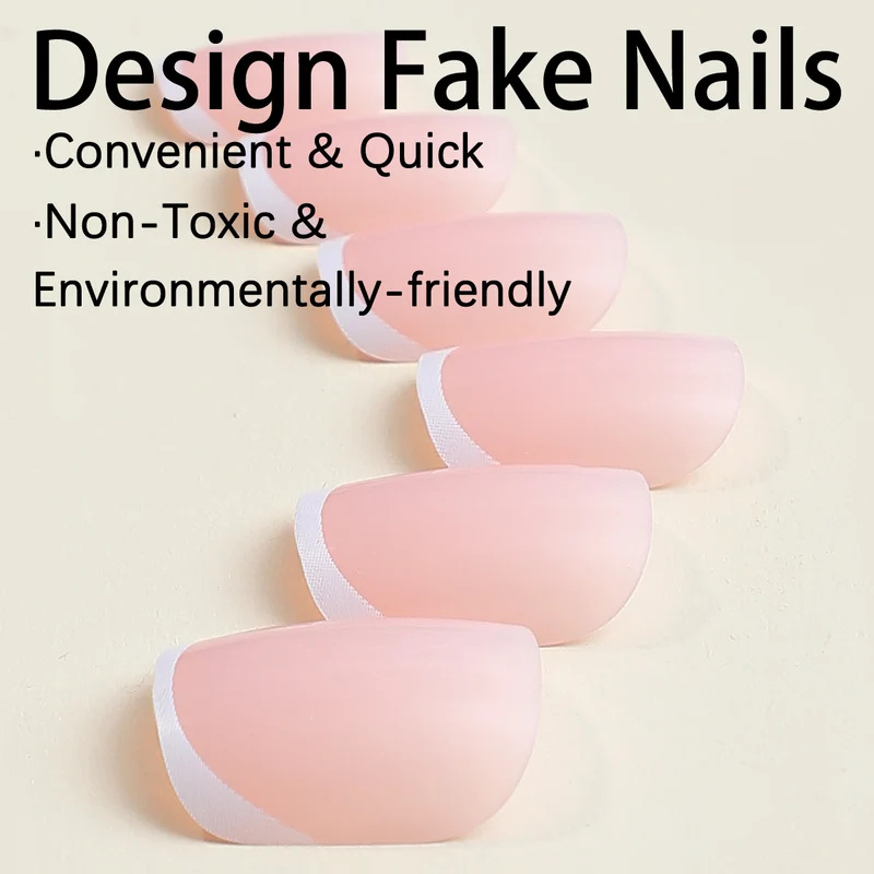 Kunstnagelset mit elegantem Hochglanz-Finish und natürlichem Look Karnz