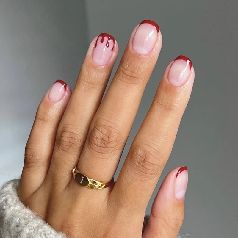 Kunstnagelset mit elegantem Hochglanz-Finish und natürlichem Look Karnz