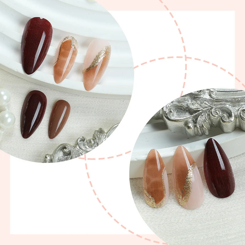 Kunstnagelset mit elegantem, glitzerndem Design Karnz