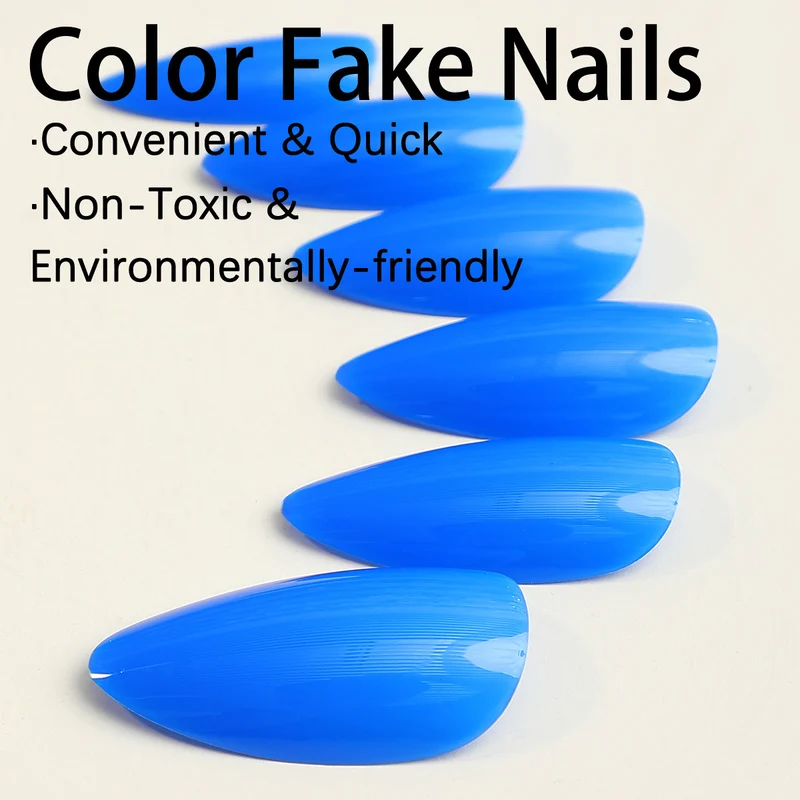 Kunstnagelset mit elegantem, glänzendem Design Karnz