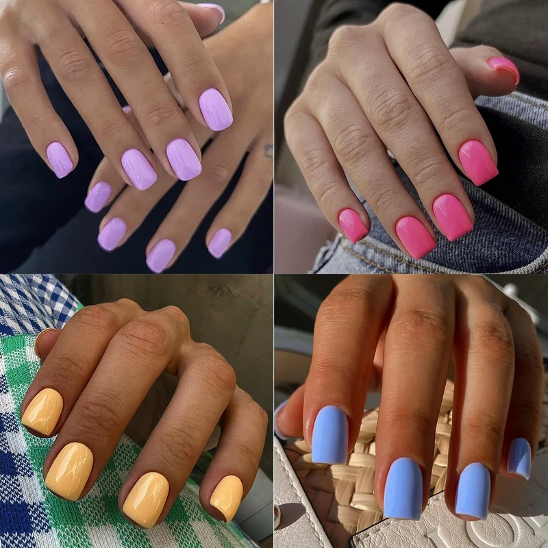 Kunstnagelset mit elegantem Glanz und natürlichem Finish Karnz