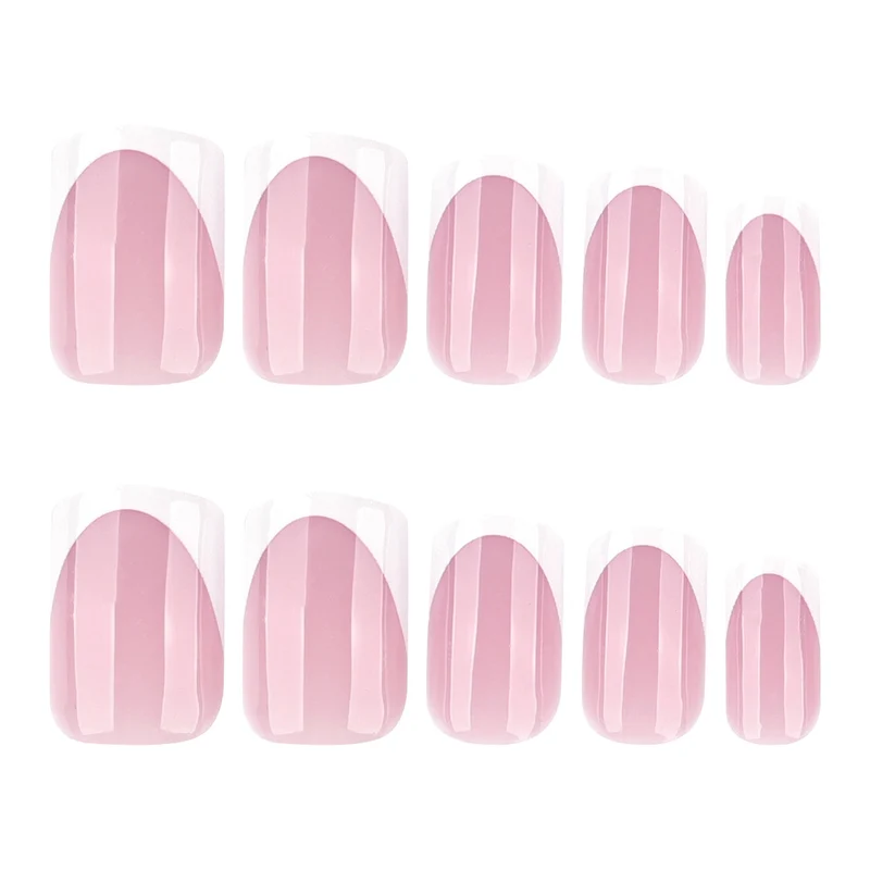Französische Nagelverlängerungen mit glänzendem Finish Karnz