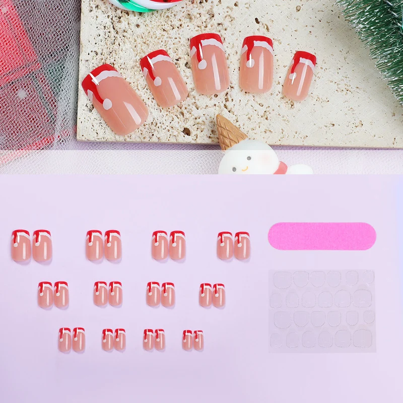 Kreatives Kunstnagelset mit festlichem Weihnachtsdesign Karnz