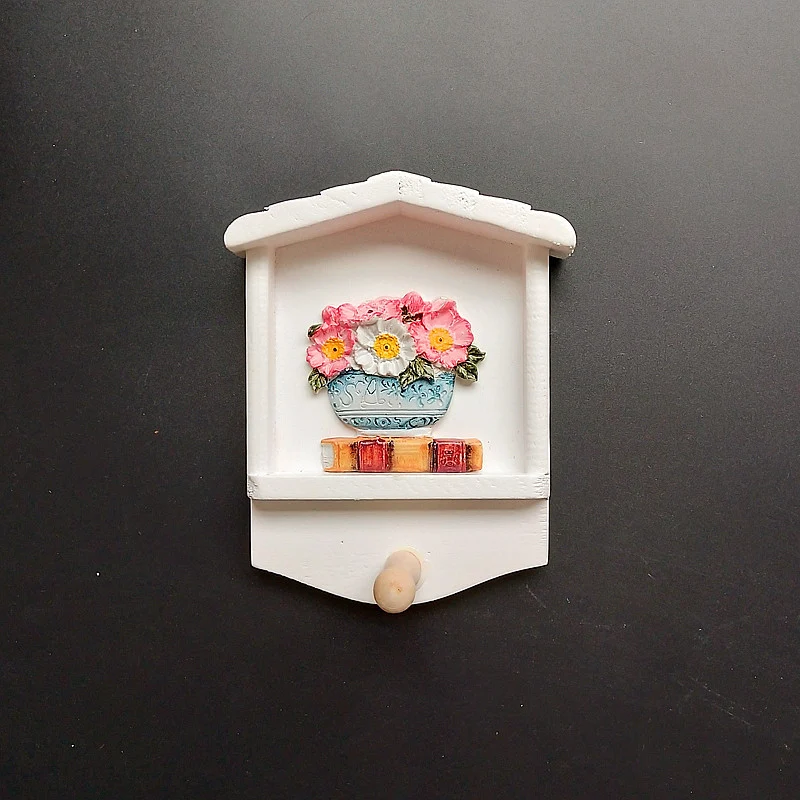 Dekorativer Schlüsselanhänger Wandmontage mit Sonnenblumenmotiv