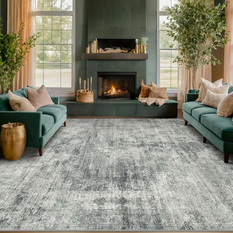 Vintage Inspiriert Abgenutzter Teppich