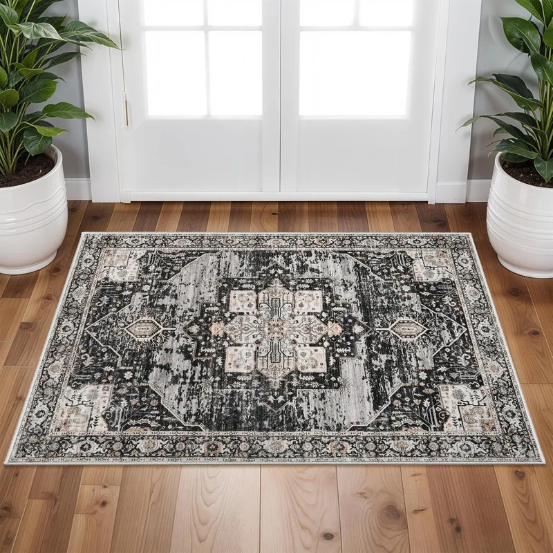 Vintage-inspirierter Boho-Teppich