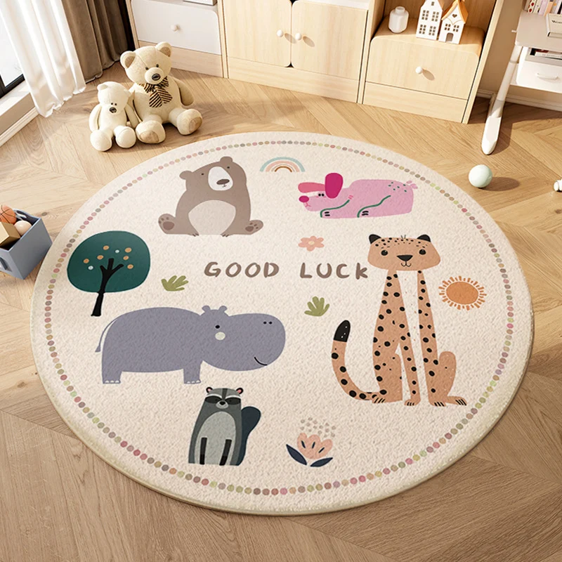 Verspielter Monster-Themen-Teppich