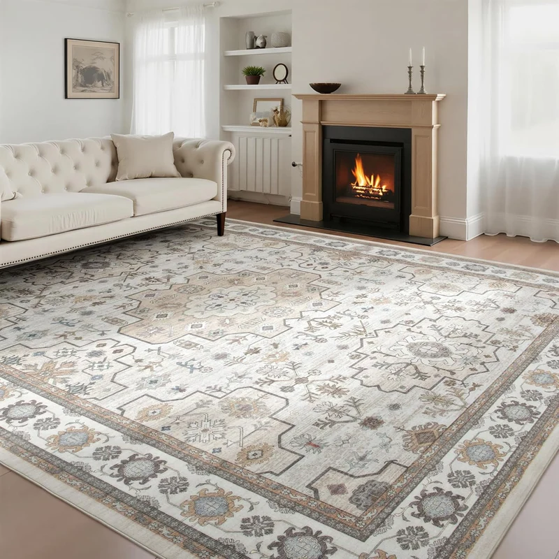 Modern Vintage-inspirierter Teppich