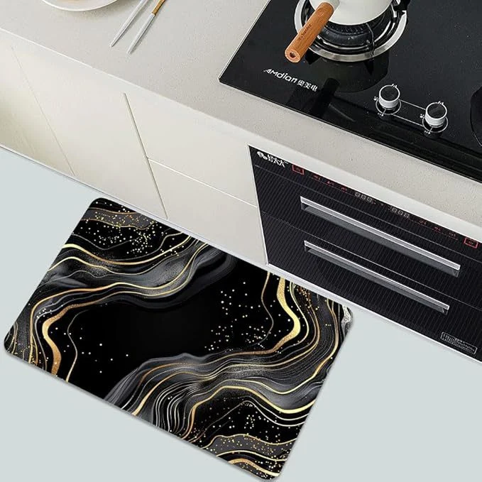 Luxuriöse Blättermuster Badematte