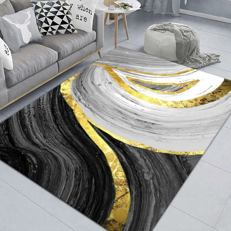 Luxuriöser geometrischer Designteppich