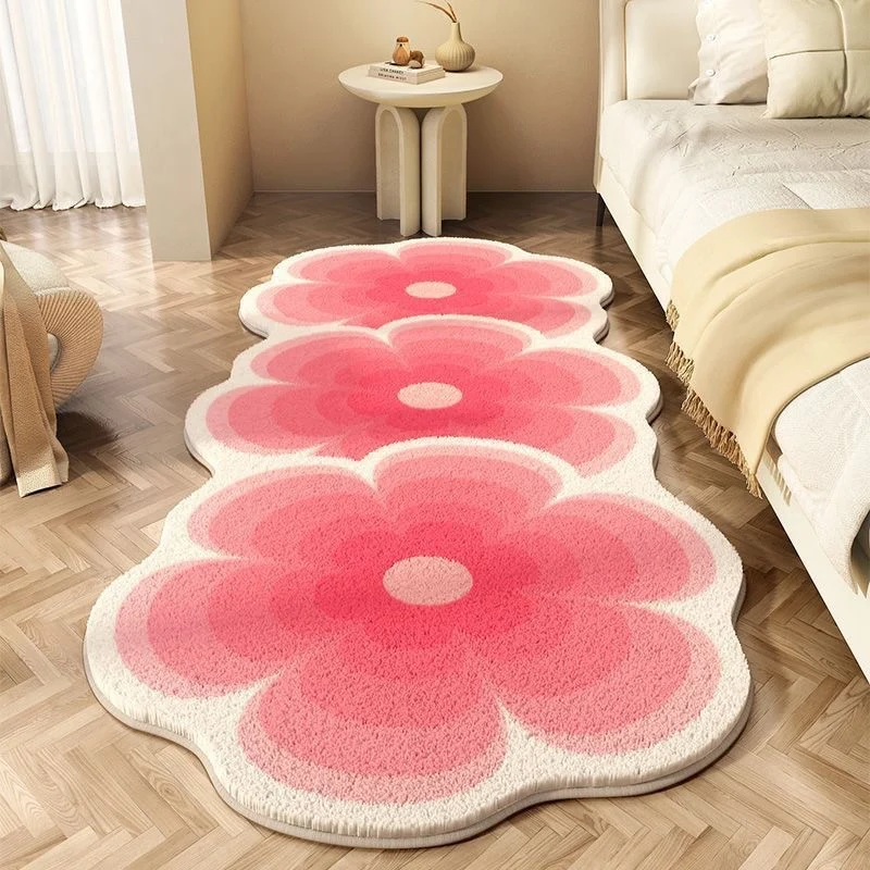 Süßer blumenförmiger Teppich