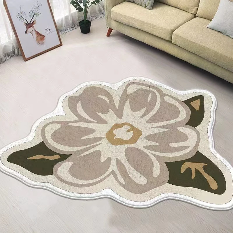 Blumenförmiger Teppich