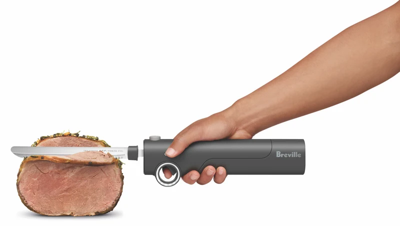 Breville The Slice N Carve Cordless Electric Knife Grey