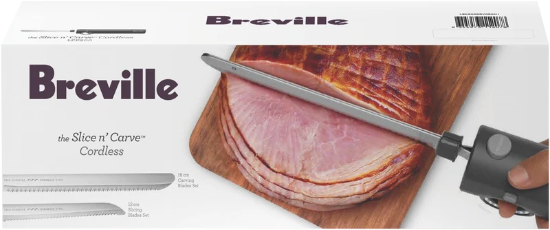 Breville The Slice N Carve Cordless Electric Knife Grey