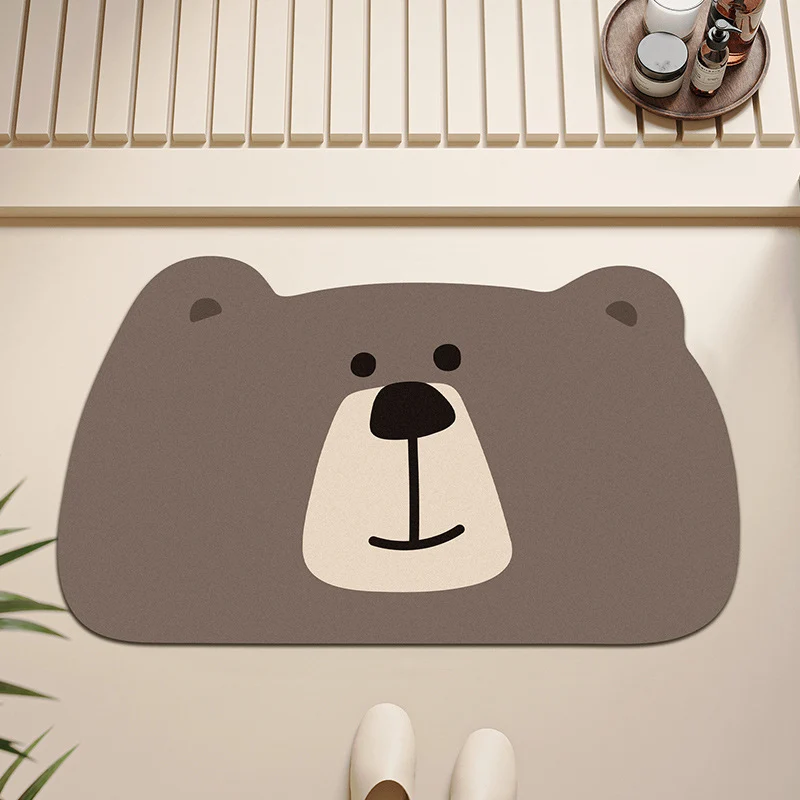Niedliche Panda-förmige Badmatte