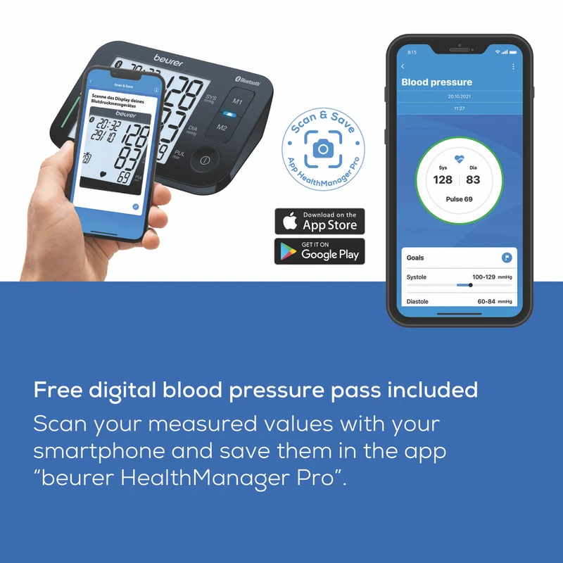 Beurer Bluetooth Upper Arm Blood Pressure Monitor