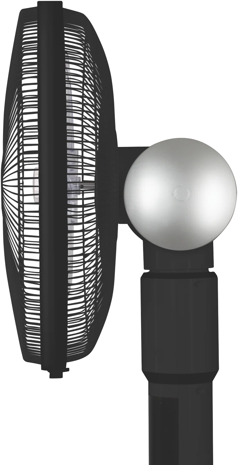 DeLonghi 360 Degree Pedestal Cooling Fan Black